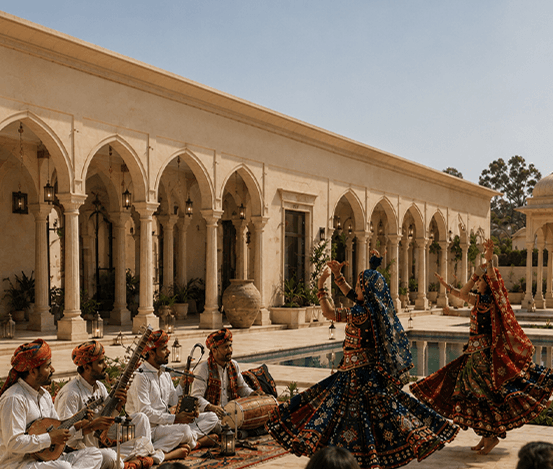 Artisan painting traditional Kutchi wall art